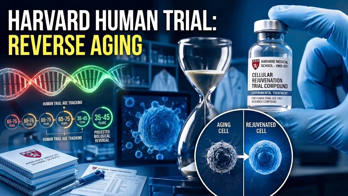 Harvard Just Launched the First Human Trial to Actually Reverse Cellular Aging