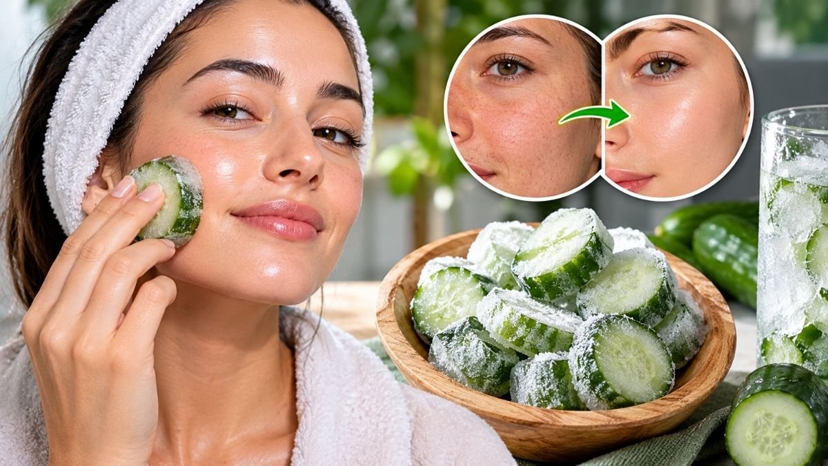 This 4-Hour Frozen Cucumber Trick Is Going Viral—Rub It on Your Face Daily for Glass Skin!