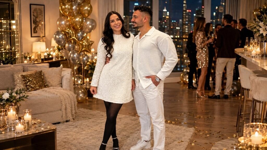 17 NYE Couple Outfits for a Home Party That Are Still Worth Dressing Up For