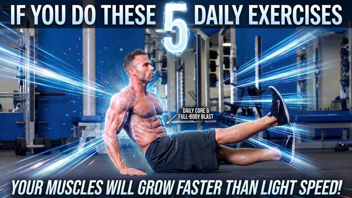 If You Do These 5 Exercises Daily, Your Muscles Will Grow Faster Than The Speed of Light.